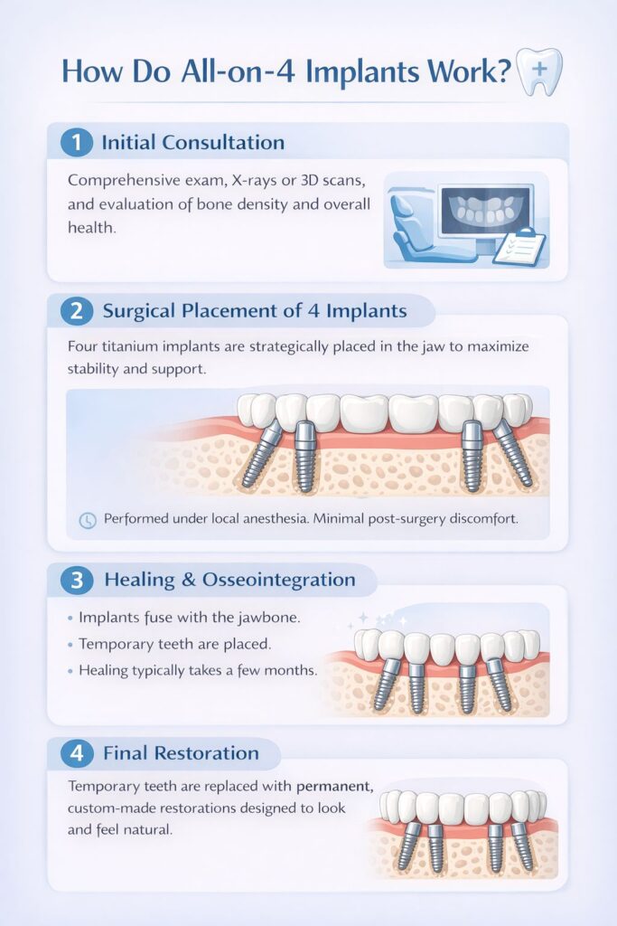how all-on-4 implants work