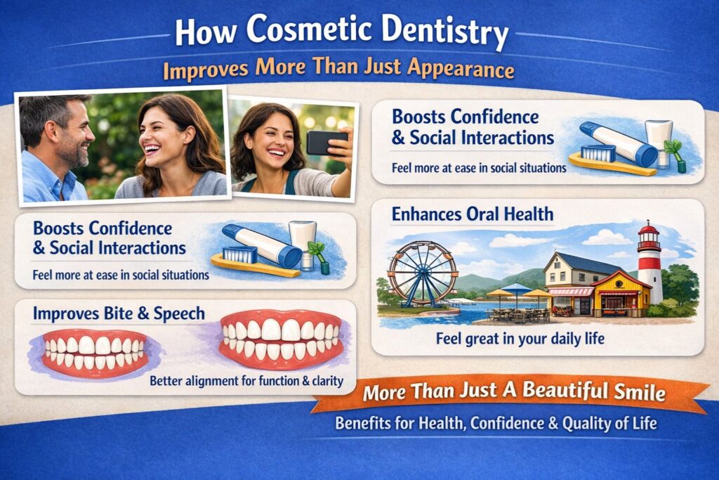 how cosmetic dentistry improves oral health