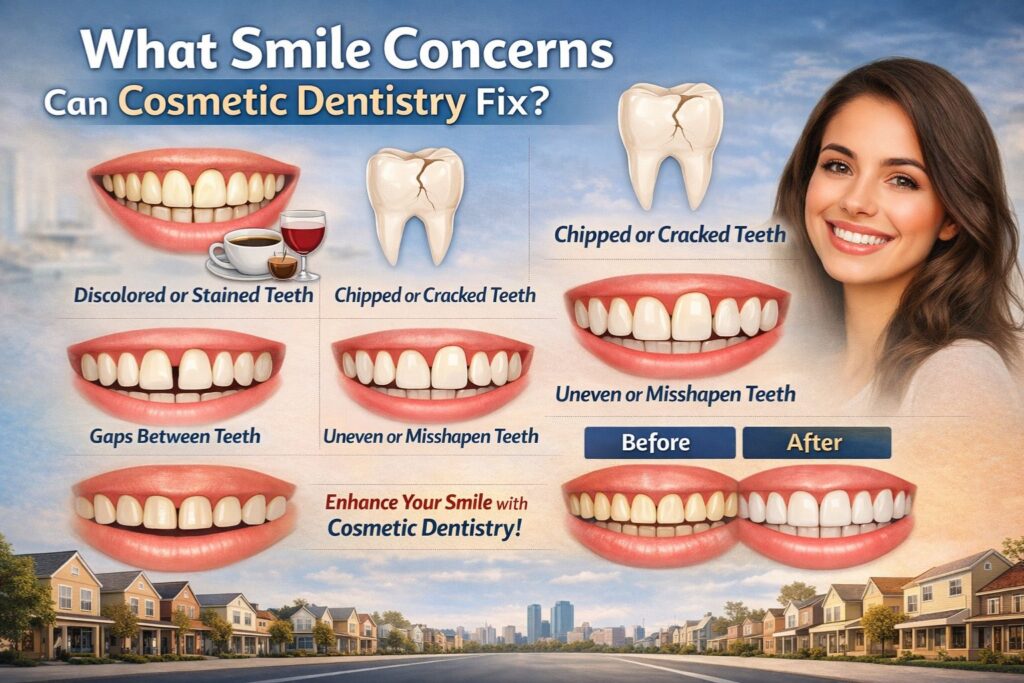 what issues can cosmetic dentistry fix